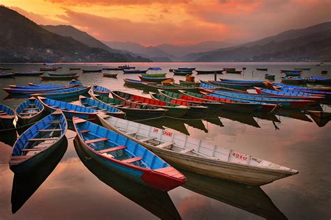 Desktop Wallpapers Nature Mountains Lake Boats Many