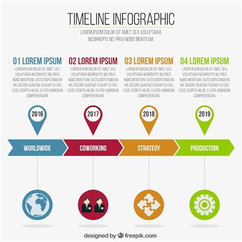 Download Beautiful Infographics With A Timeline For Free Diseño De