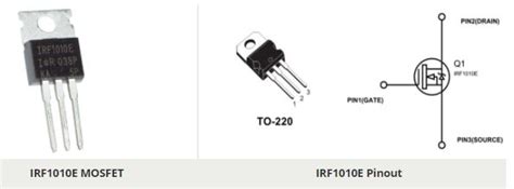 Irf E N Channel Power Mosfet Feature Pinout Diagram Datasheet
