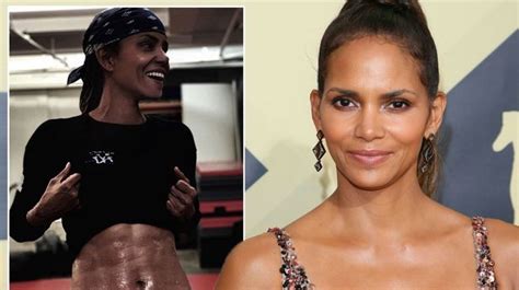 halle berry 53 flaunts washboard abs with motivational instagram post mirror online