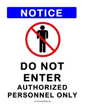 Printable Do Not Enter Sign Free Clipart Best