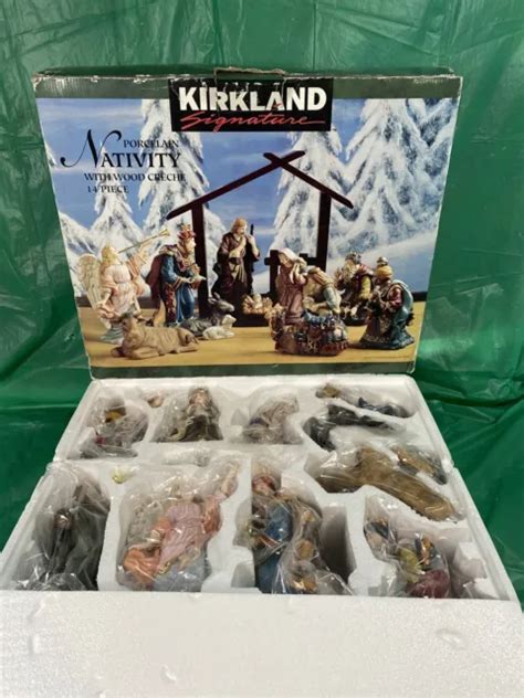 Vintage Kirkland Signature Piece Porcelain Nativity Set