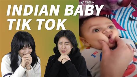 Korean Girls Watching The Indian Cute Baby Tik Tok Youtube