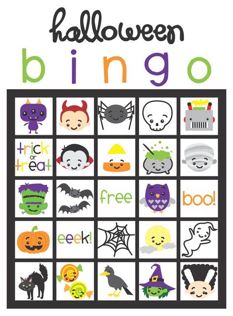 If you want to make bingo cards with words or other numbers then head over to our custom bingo card generator. 6 Best Printable Halloween Bingo Game - printablee.com