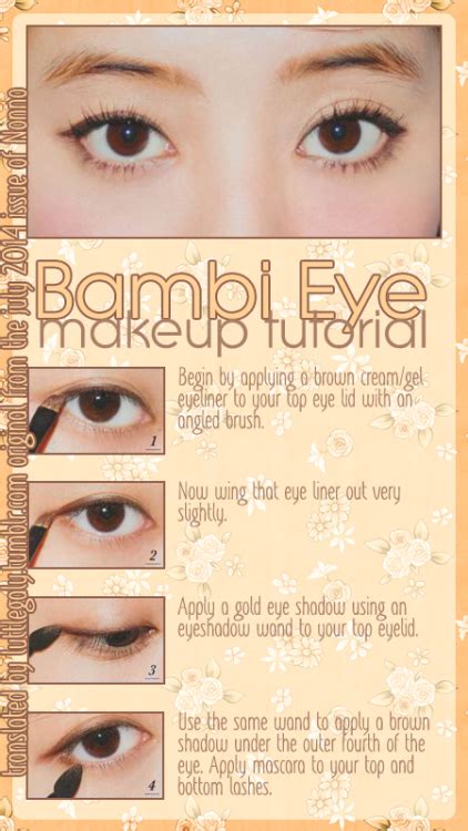bambi eyes makeup tutorial from the july 2014 little galy