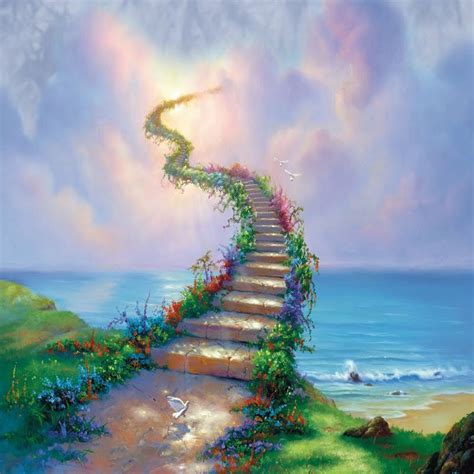 Wenskaart Stairway To Heaven Van Tree Free Greetings Fonkel Spirit