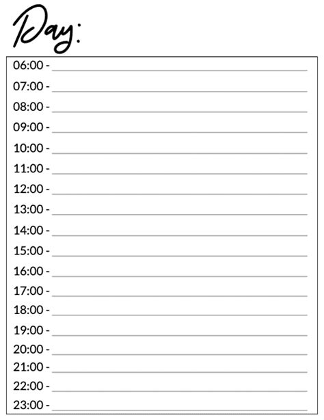 This Free Printable Daily Planner With Time Slots Will Make Life So