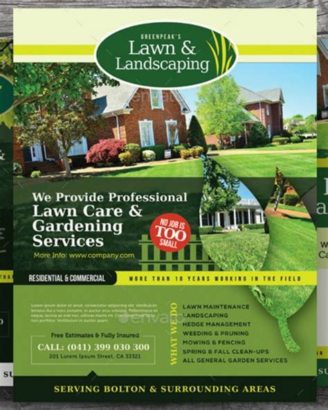 Landscaping Flyer Template Free