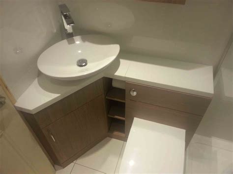 For rooms where there's only. corner vanity units small corner bathroom cabinet argos ...