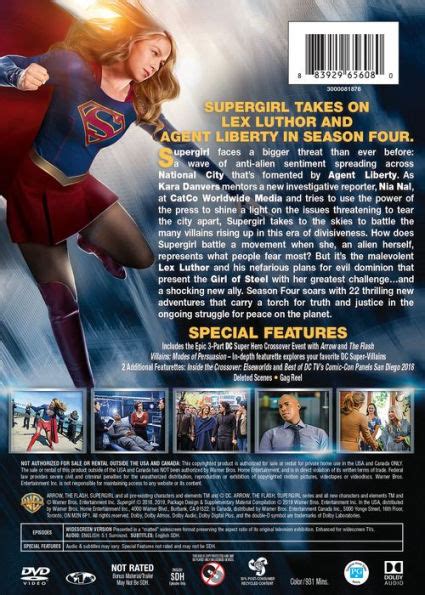 supergirl the complete fourth season by supergirl the complete fourth season dvd barnes