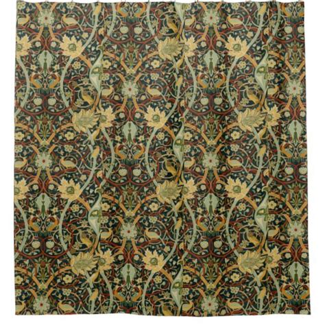 Vintage William Morris Bullerswood Carpet Shower Curtain Zazzle