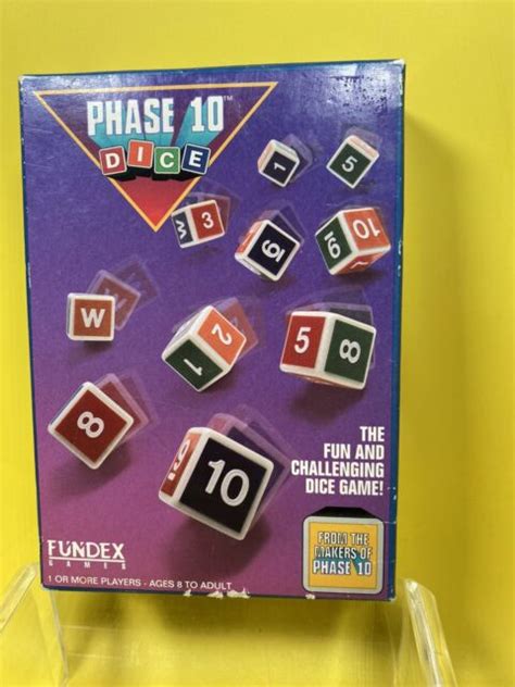 Vintage 1993 Phase 10 Dice Game Fundex 100 Complete For Sale Online Ebay
