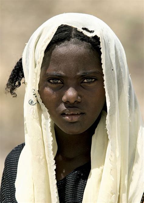 Afar Tribe Woman In Dissei Island Dahlak Archipelago Eritrea Africa