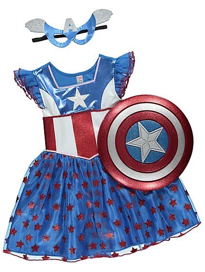 Marvel Comics American Dream Girl Fancy Dress Costume Kids George
