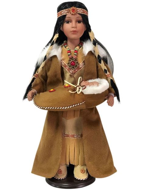 16 collectible native american indian porcelain doll ~aditi~ d16750 kinnex dolls