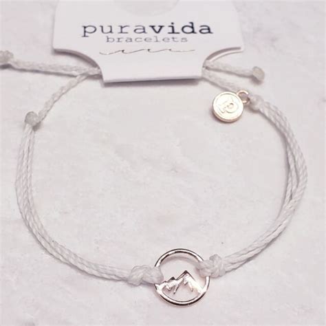 Pura Vida Bracelet Aspensierra Mountain Charm Rose Gold Color W