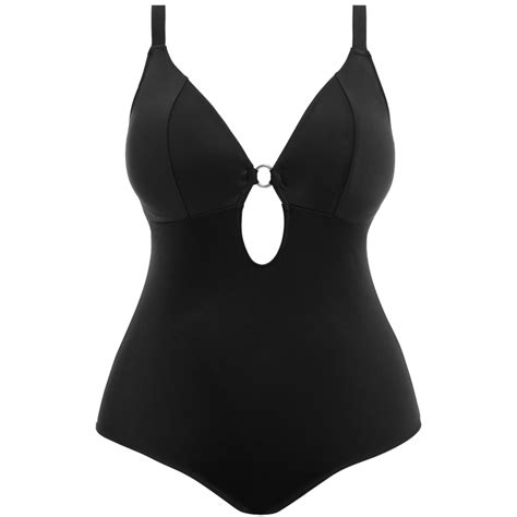 Elomi Plain Sailing One Piece Swimsuit Black Es7280blk Poinsettia