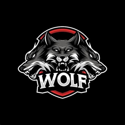 Premium Vector Wolf Mascot Gaming Esport Logo Template