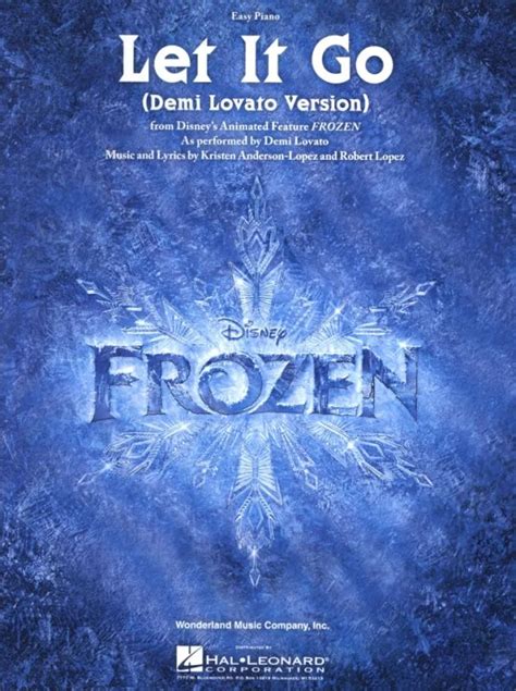 Let It Go Demi Lovato Version From Robert Lopezet Al Buy Now In The Stretta Sheet Music Shop