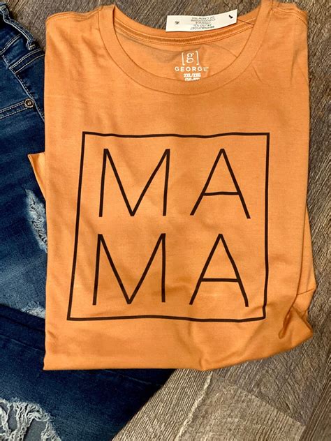 Womens Plus Size 2x Orange Mama Graphic Tee Etsy