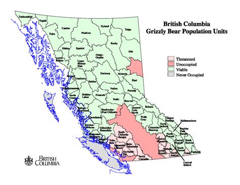 Grizzly Bear Territory Map