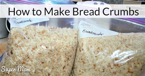 Breadcrumbs are one of the easiest pantry staples to make yourself, and a great way to to do this, just heat your oven to 200 degrees fahrenheit, arrange your bread on a sheet pan , and bake in the oven until it is completely dry and. How to Make Bread Crumbs - Quick, Easy and Cheap