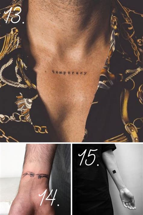 27 Small Tattoo Ideas For Men That Make A Big Statement Tattooglee Small Neck Tattoos Small