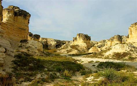 Castle Rock Badlands In Western Kansas