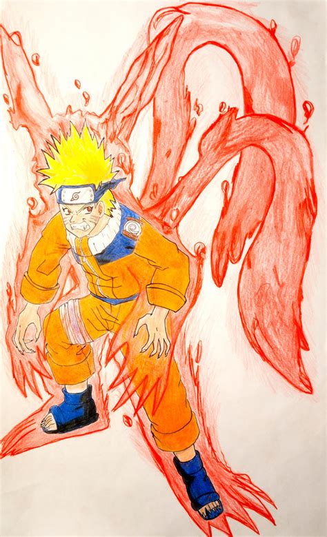Naruto Two Tails By Krizeii On Deviantart