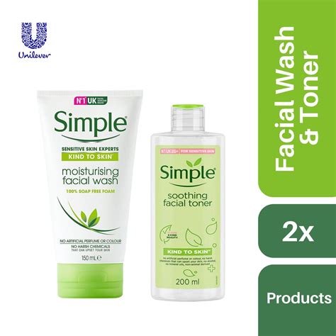 Value Bundle Simple Kind To Skin Moisturising Facial Wash 150ml