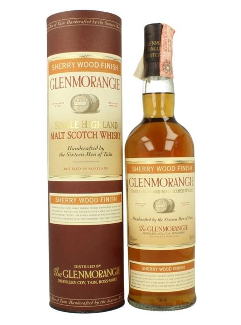 Glenmorangie Sherry Wood Finish Single Malt Scotch Whisky Old Bottle