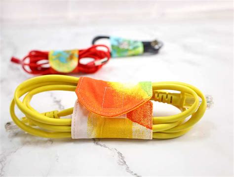 Diy Fabric Cord Keeper Cord Wrap Template In 3 Sizes ⋆ Hello Sewing