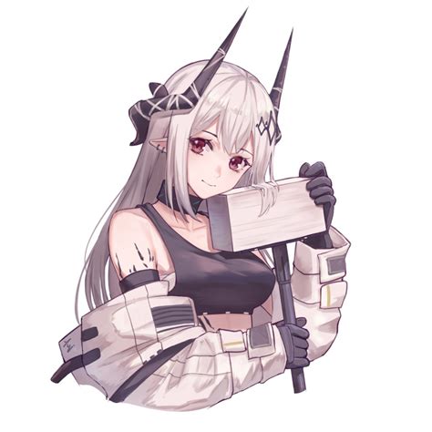 Safebooru 1girl Absurdres Arknights Bangs Bare Shoulders Black Gloves