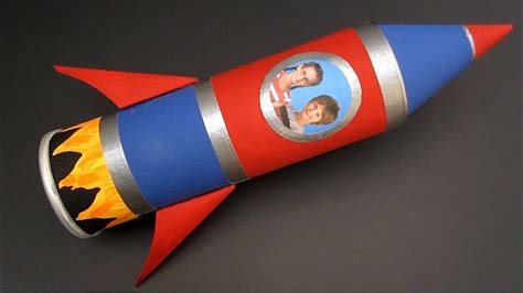 Diy Rocket Ship Pencil Case Back To School Craft Recycled Crafts