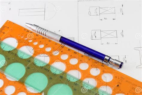 Technical Drawing 2 Stock Photo Image Of Growth Designing 10122596