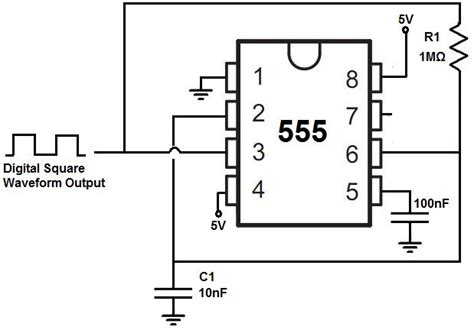 555 Timer Clock Circuit Con Imágenes Circuitos Esquemas