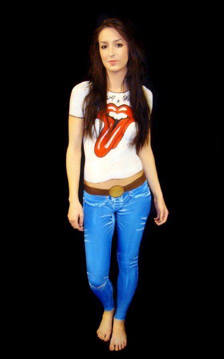 Body Painted Jeans T Shirt By Chloe Mccall More Work Can Found Here