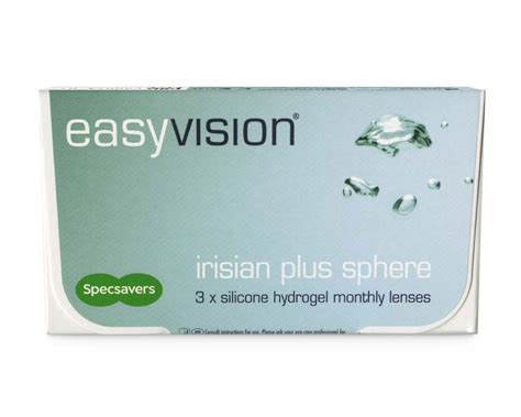 Easyvision Irisian Plus Monthly Disposables Contact Lenses Specsavers IE