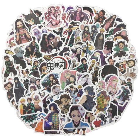 Buy 146 Pcs Demon Slayer Stickers Kimetsu No Yaiba Anime Sticker Online