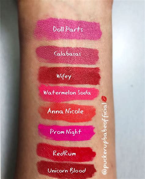 Jeffree Star Mini Velour Pink And Red Lip Bundle Volume Two Swatch