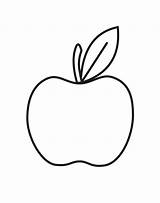 Apple Coloring Apples Sheet Fruits Vegetables Designlooter Template sketch template
