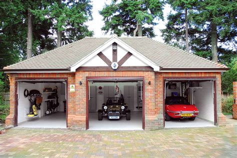 A Gorgeous Garage With Two Beautiful Classic Cars In A Perfect Combination New Homes Dream