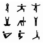 Yoga Icon Icons Pictograms Library Vector Poses