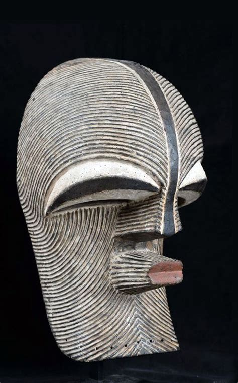 Africa Kifwébé Mask From The Songye People Of Dr Congo Wood And