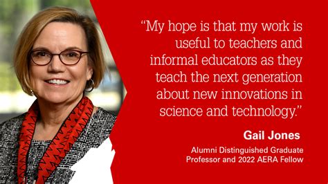 Alumni Distinguished Graduate Professor Gail Jones Named 2022 Aera