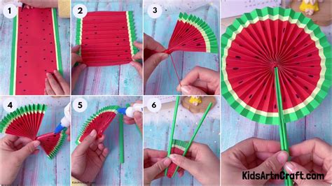 Watermelon Fan Archives Kids Art And Craft