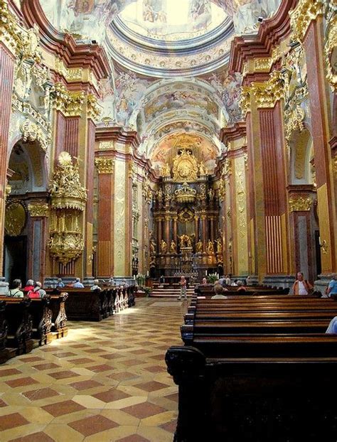 Melk Abbey Interior Italian Life Places In Europe Cathedral Basilica
