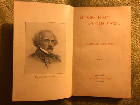 Mosses From An Old Manse Nathaniel Hawthorne Vol Volume I 1 Etsy