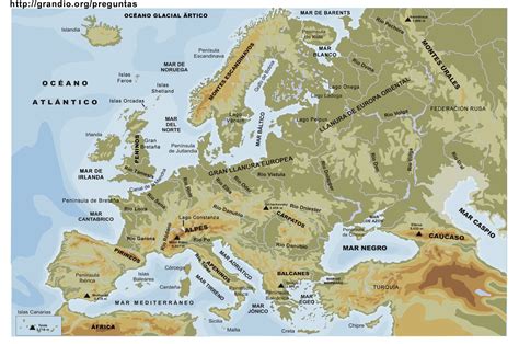 Hidrografia De Europa Buscar Con Google Mapa Fisico De Europa Mapa My