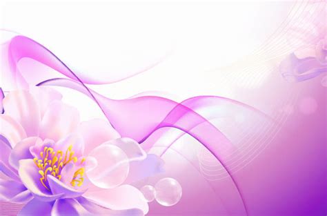 Pink Fantasy Floral Abstract Background Welovesolo